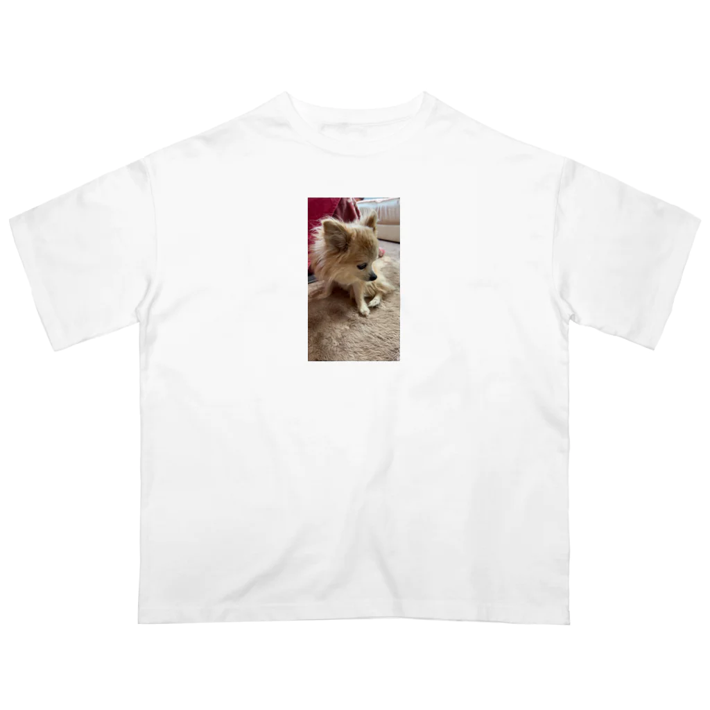 Yukaの絵と実家の犬🐕のチワワの小夏ちゃん オーバーサイズTシャツ