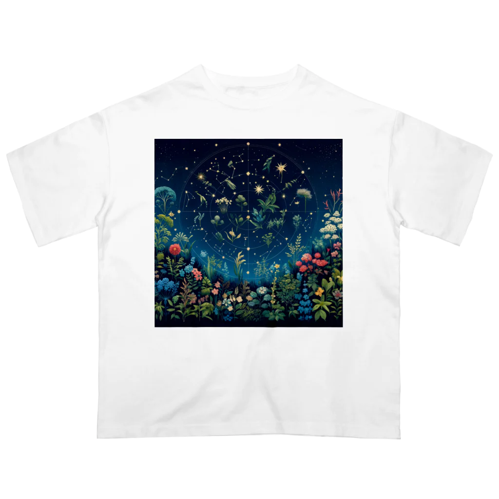 0denkundesuの星彩植譜 Oversized T-Shirt