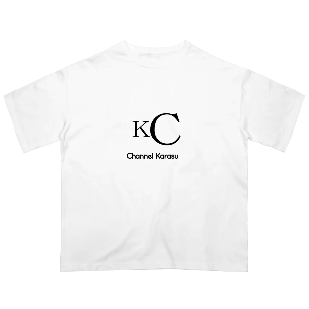 鴉番組公式SHOPのカラスチャンネルオリジナルロゴデザイン Oversized T-Shirt