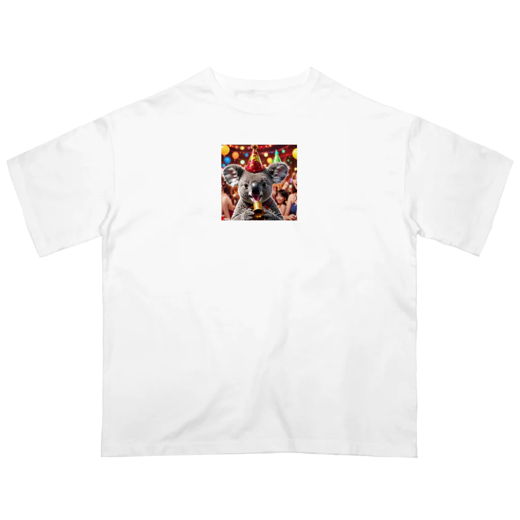 アニマルゲッツ-H3のパーティーコアラ Oversized T-Shirt