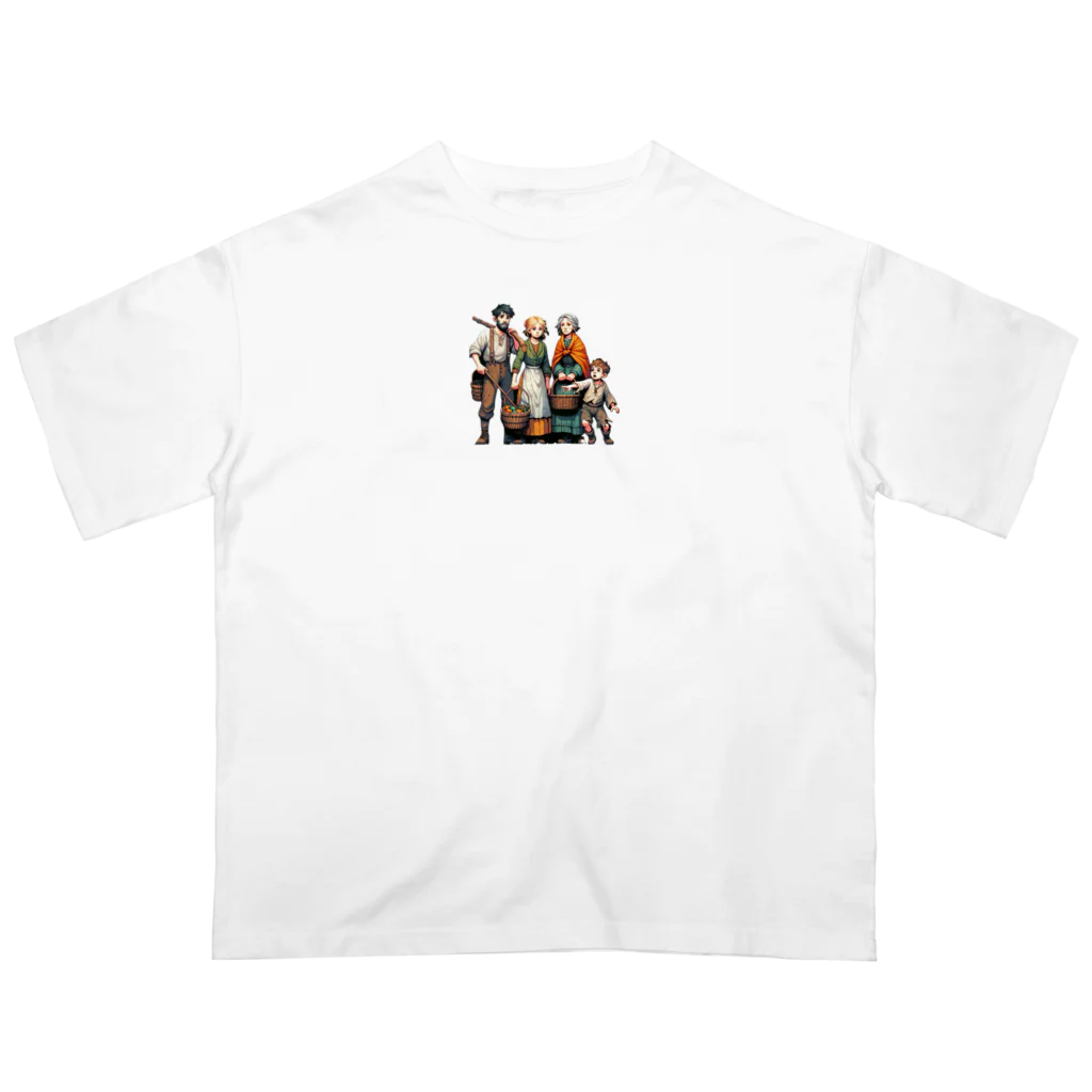 Pixel Art Goodsの村人（pixel art） オーバーサイズTシャツ