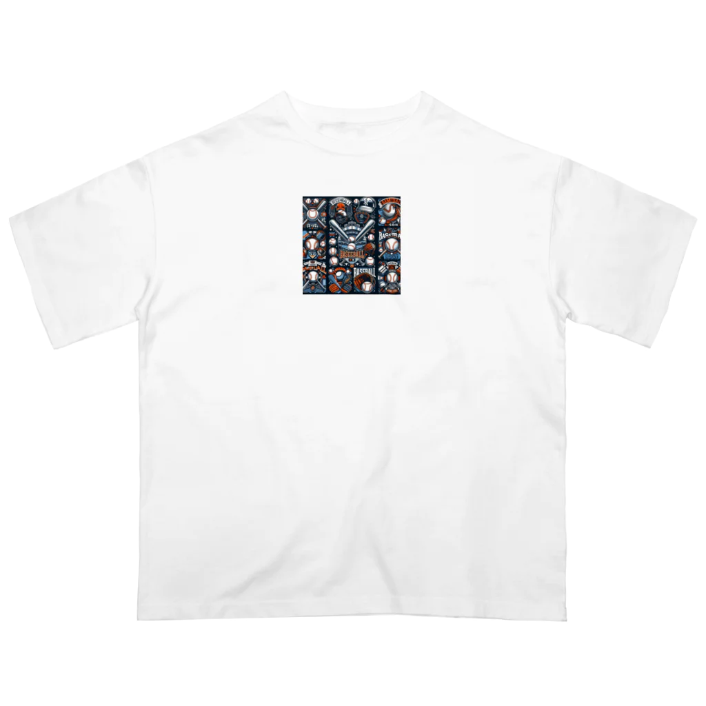 KenchuwanのFuture Baseball オーバーサイズTシャツ