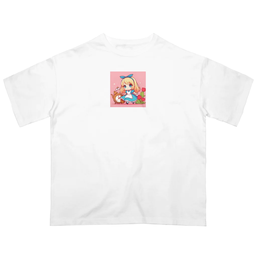 xsayaxの不思議の国のアリス少女 Oversized T-Shirt