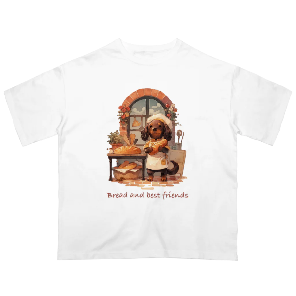 inuinutownの犬のパン屋さん オーバーサイズTシャツ