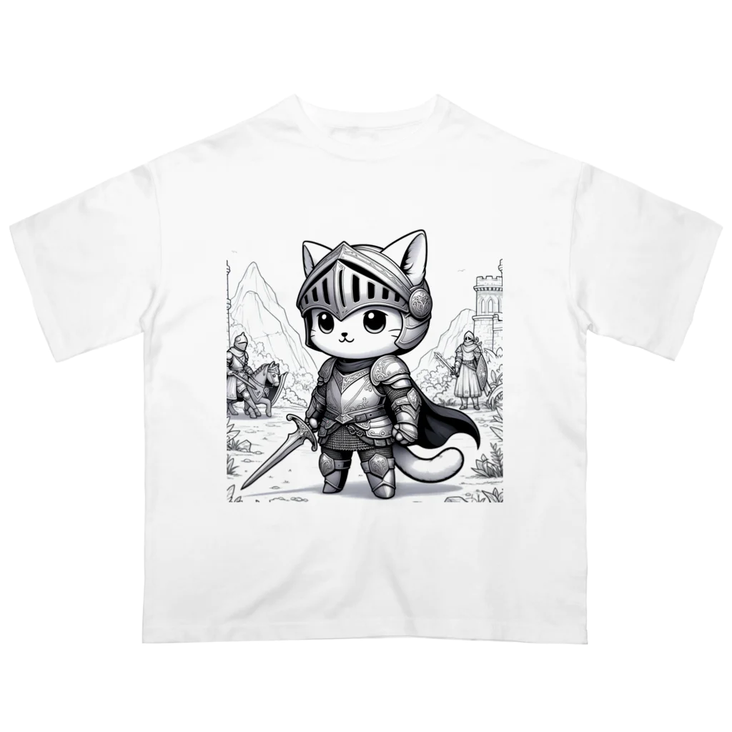 われらちきゅうかぞくのナイト キャッツ(Knight Cats) Oversized T-Shirt