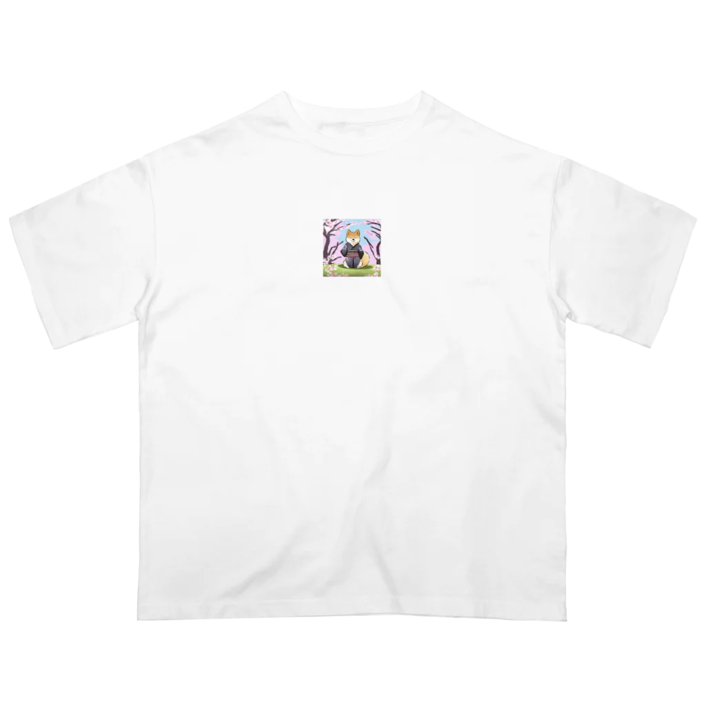 88_koroの侍柴犬 オーバーサイズTシャツ