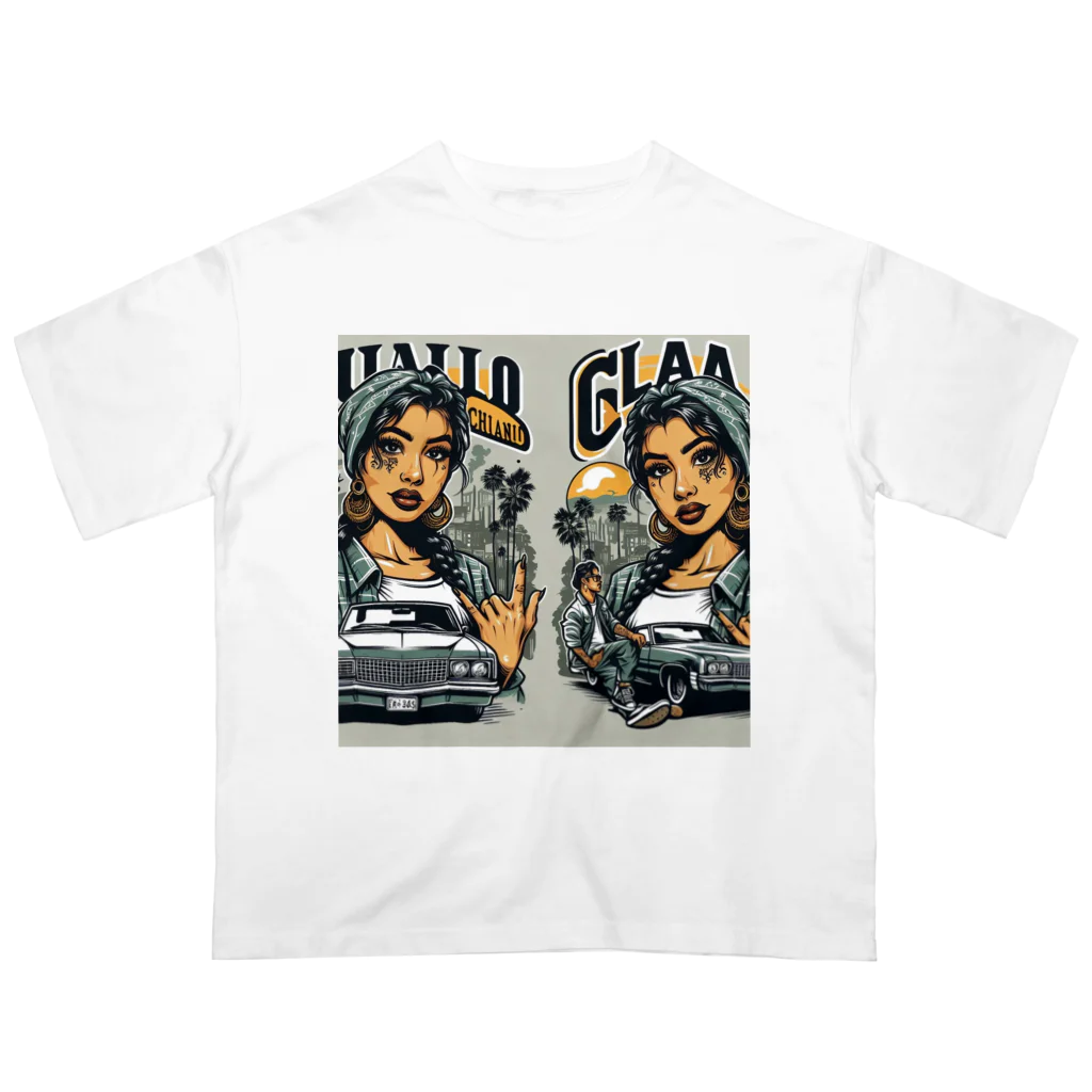 TKT SHOPのチカーノ風 Oversized T-Shirt