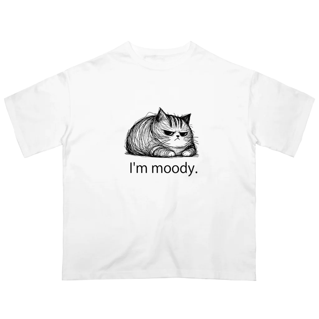 ねこの店のim moody. オーバーサイズTシャツ