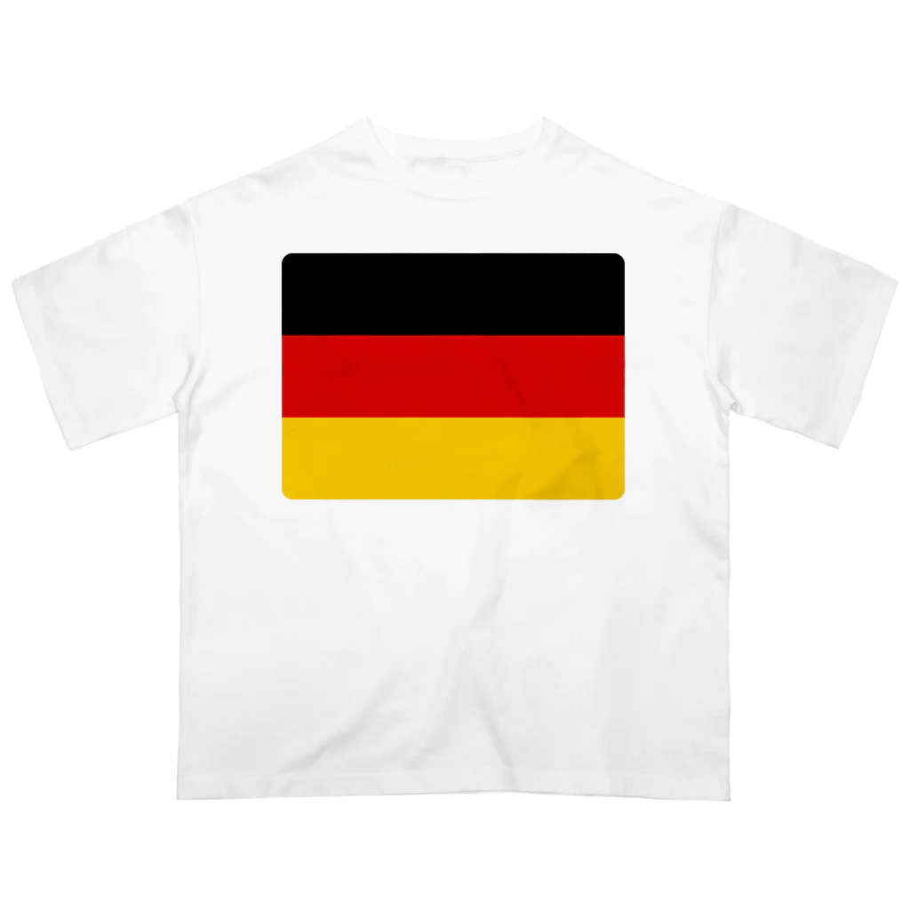 お絵かき屋さんのドイツの国旗 オーバーサイズTシャツ