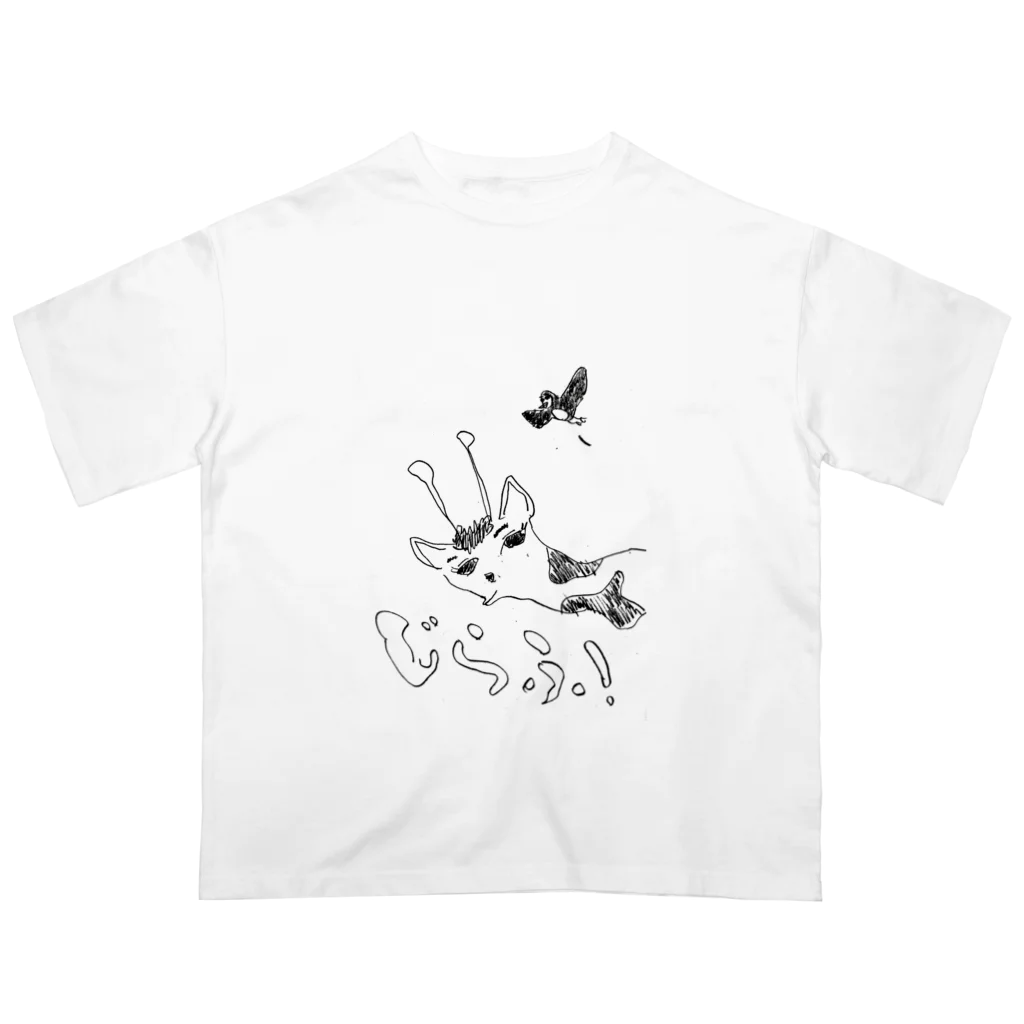 Sachi_アートの先生のずーと猫 オーバーサイズTシャツ