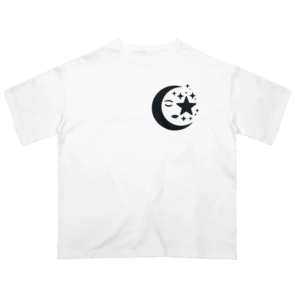 hanahanabiの月 オーバーサイズTシャツ