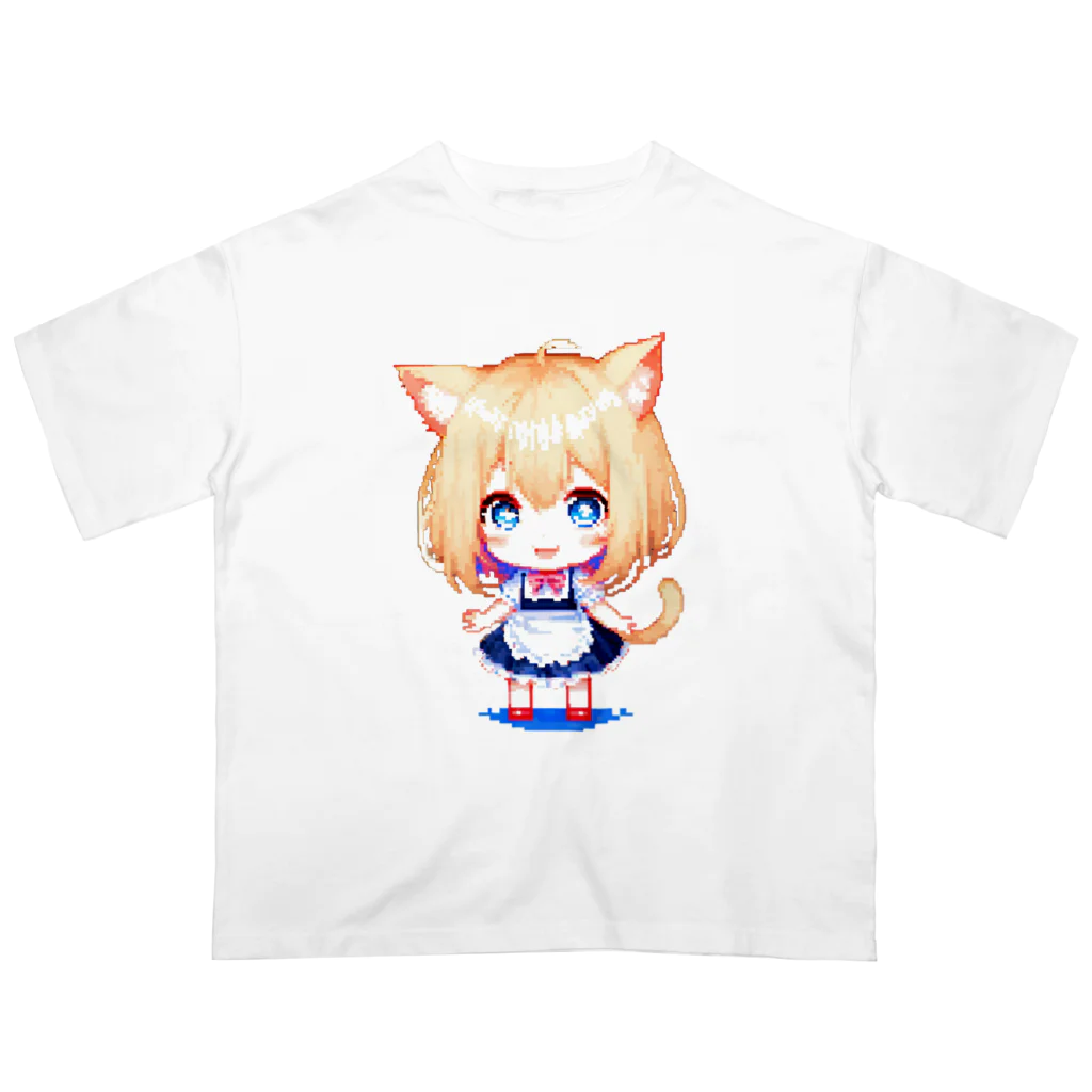 KAZAHANAの8-BITnekomimiMaid オーバーサイズTシャツ