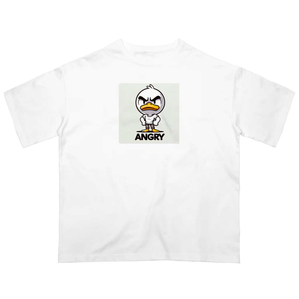 rapis88のにひるなアヒル オーバーサイズTシャツ