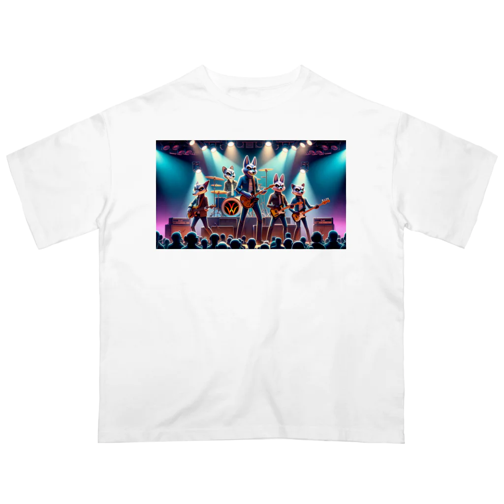 ANIMAL HEROES -musical band-のワイルドロックフェスタ - ダンシングアニマルズ オーバーサイズTシャツ