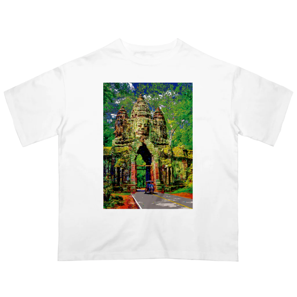 GALLERY misutawoのカンボジア アンコール・トムの北大門 Oversized T-Shirt
