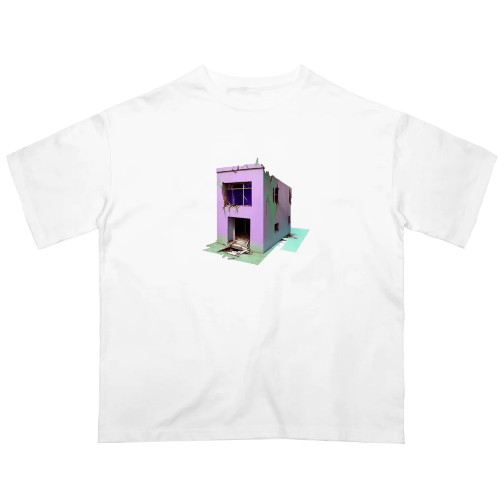 Buildingsの廃墟 13 オーバーサイズTシャツ