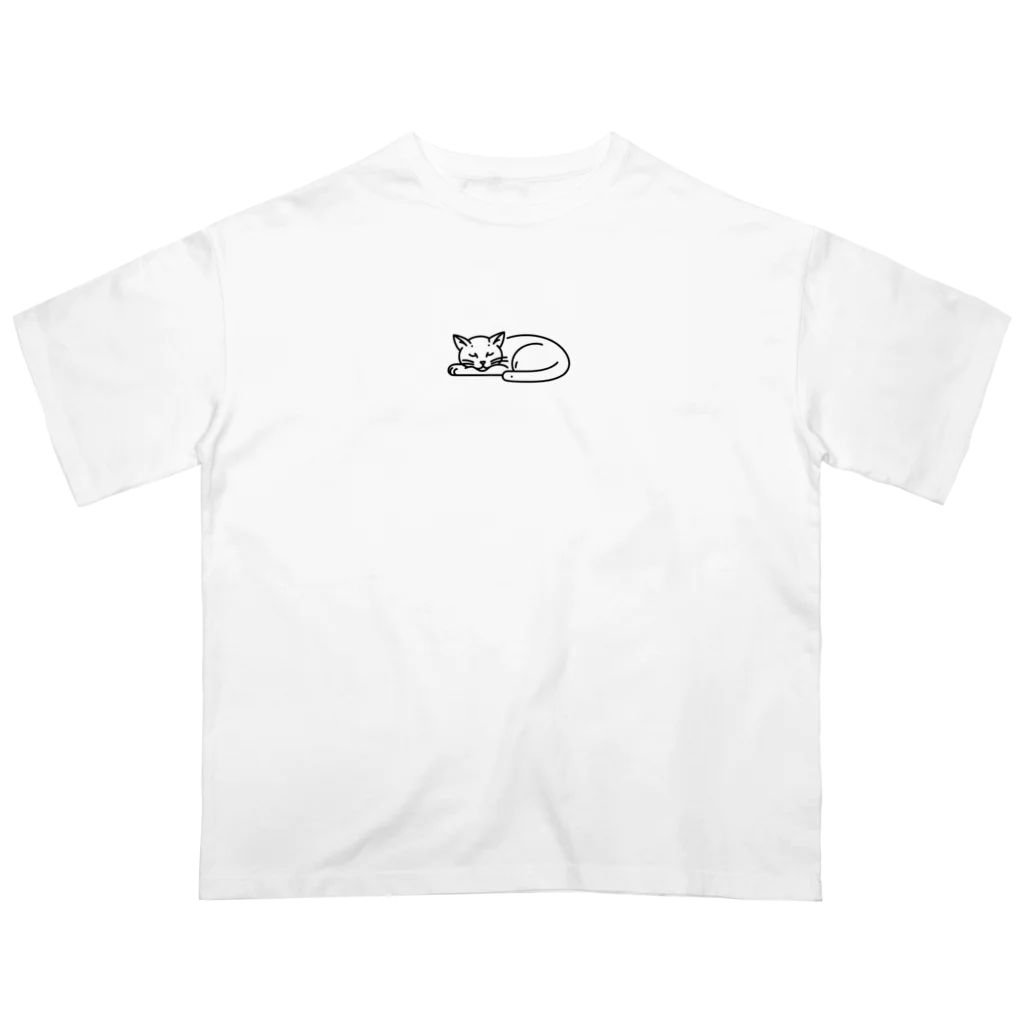 YOUtooの一線寝猫 オーバーサイズTシャツ