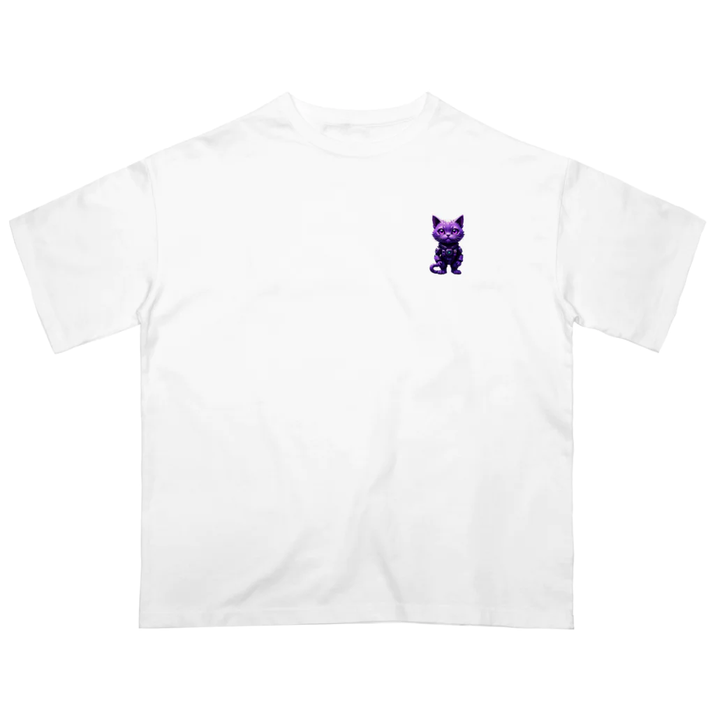 メロンパン猫の宇宙に連れてってくれる猫 Oversized T-Shirt