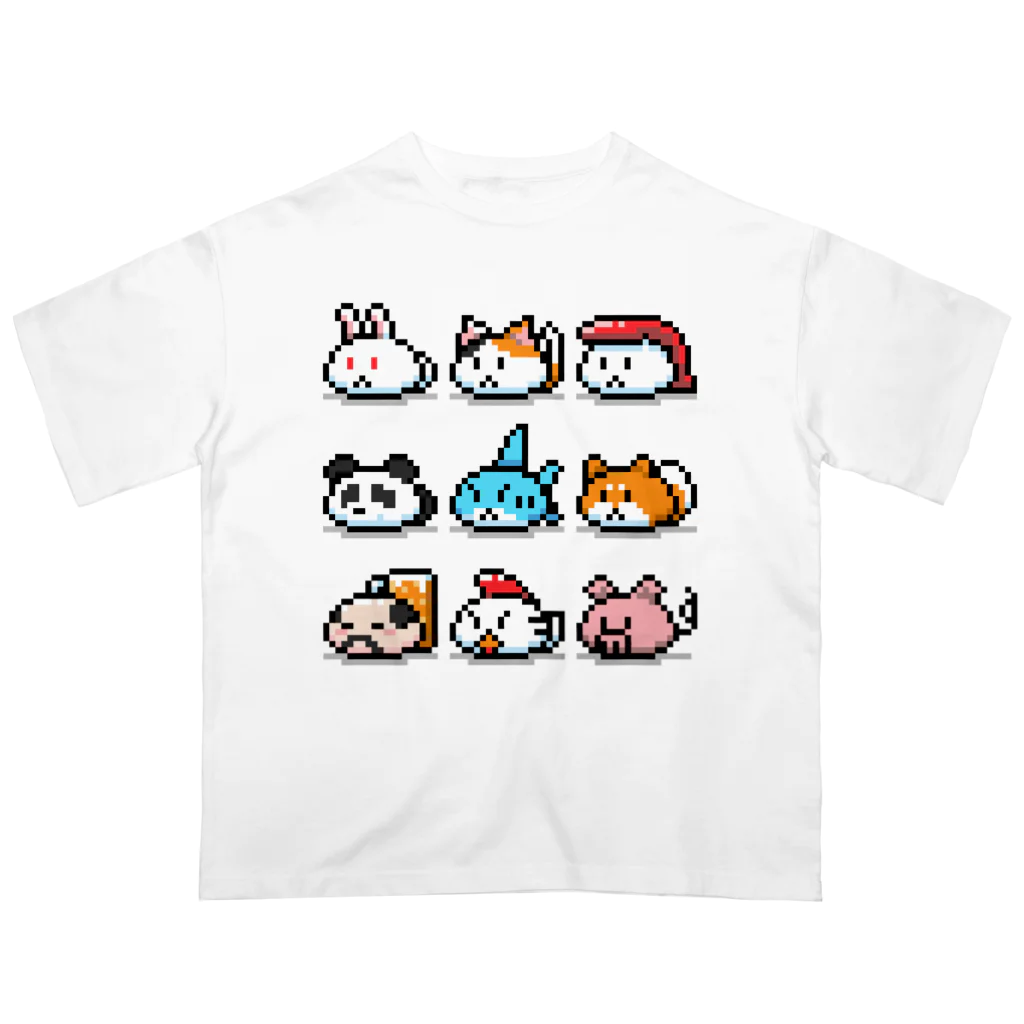 あにぱんださん。のドットあにまるズ Oversized T-Shirt