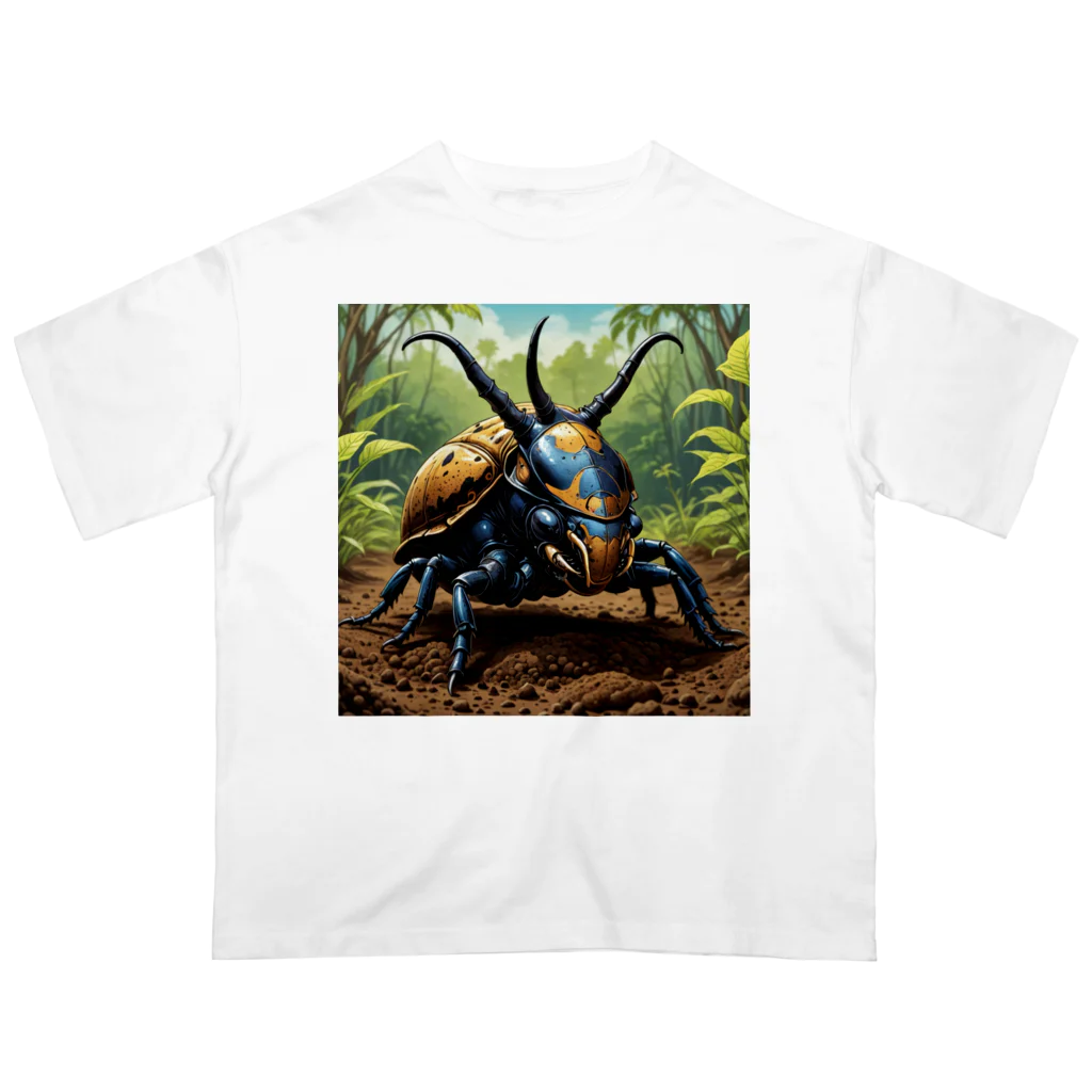 ヘラクレス鈴木のキャラミュージアムの無敵の挑戦者 オーバーサイズTシャツ