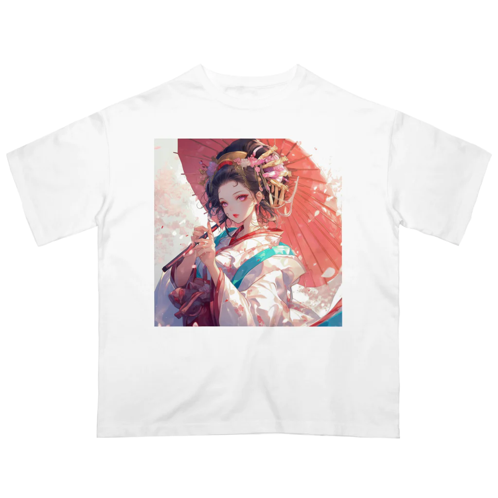 AQUAMETAVERSEの春風に舞う桜のような貴女 Marsa 106 オーバーサイズTシャツ