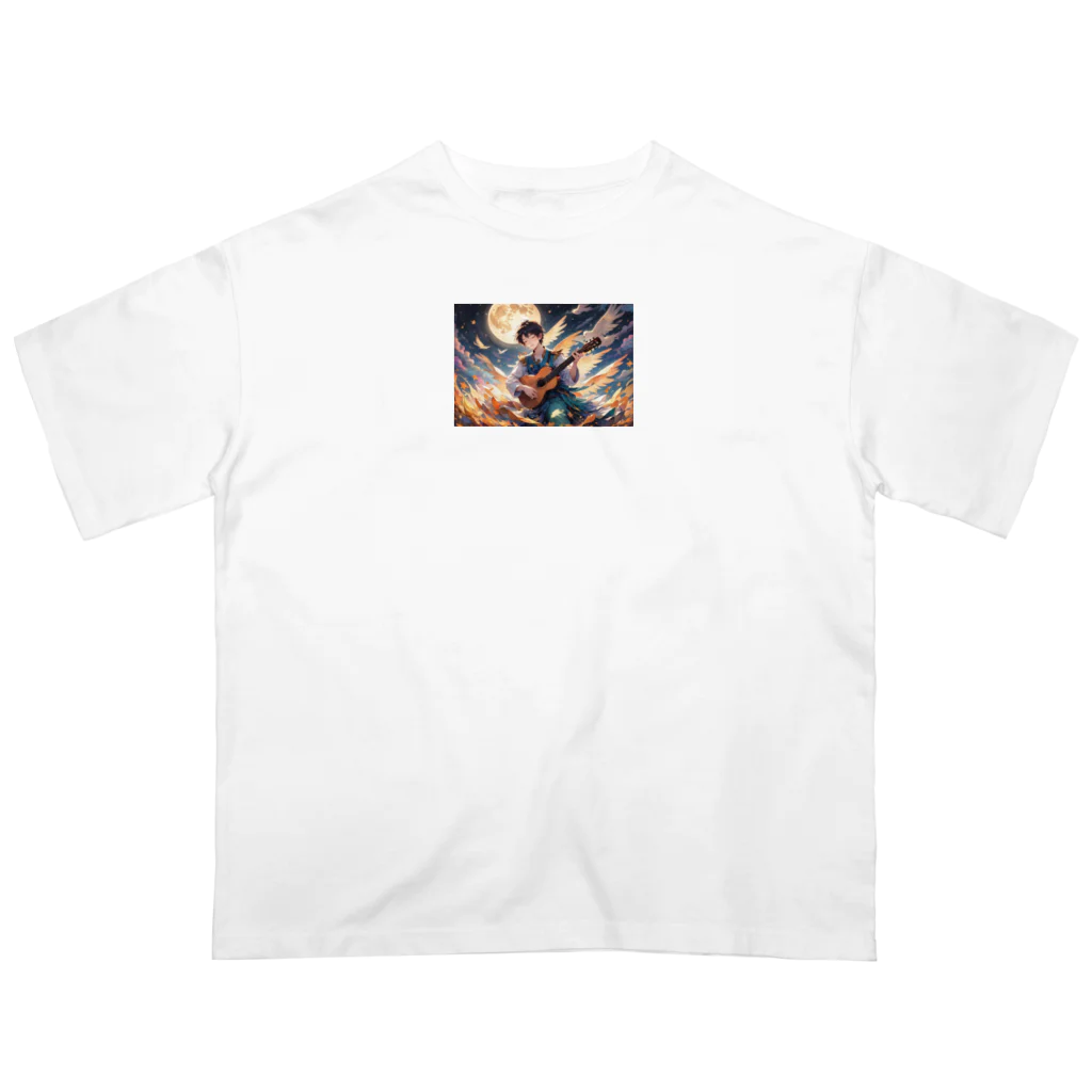 EijiPonのアコギと少年 Oversized T-Shirt