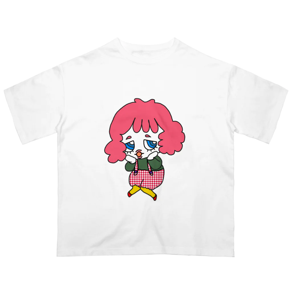 Donguri モンブランのもじもじPINKちゃん Oversized T-Shirt