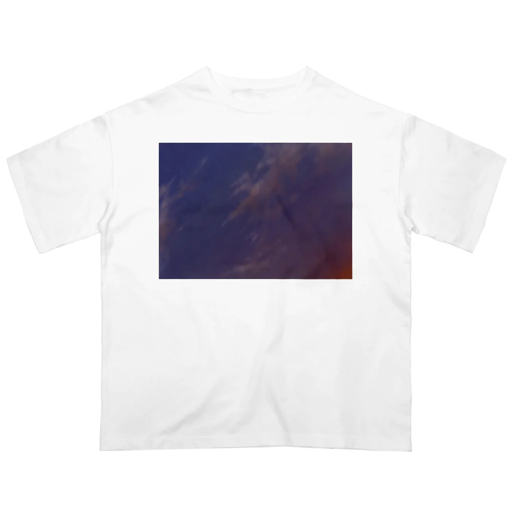 へんなえびの夕日 Oversized T-Shirt