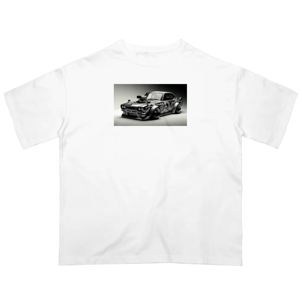 あいうのかっこいい　車 オーバーサイズTシャツ