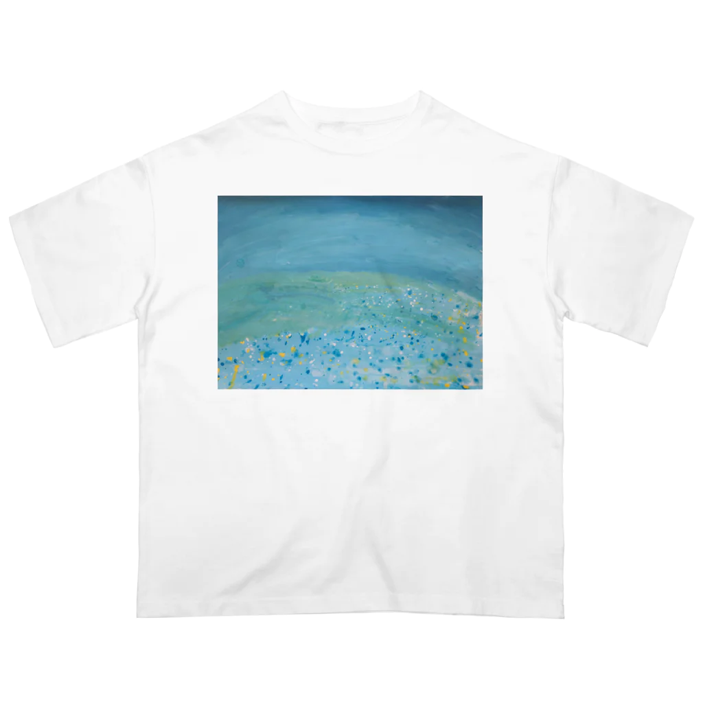 海ショップの宇宙の中の地球 Oversized T-Shirt