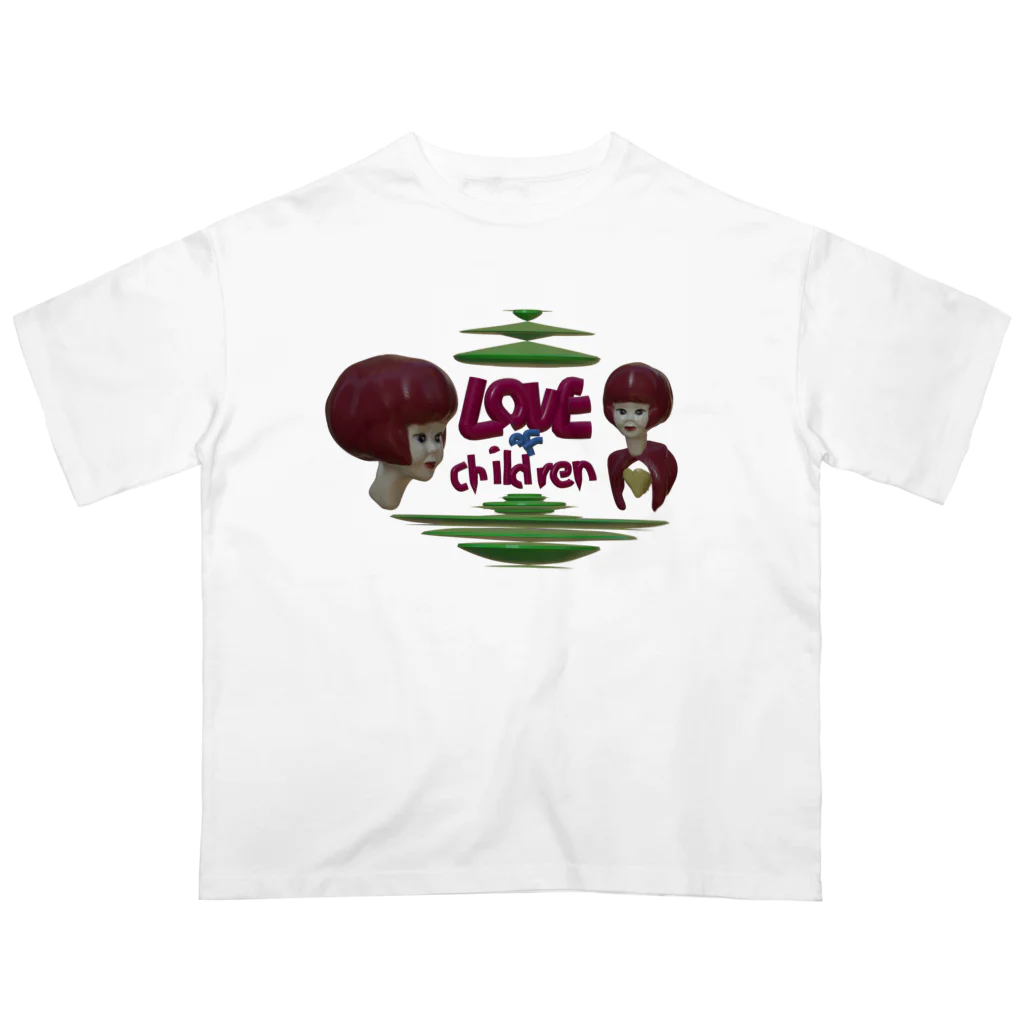 わんにゃん動物園！のLOVE of Children オーバーサイズTシャツ