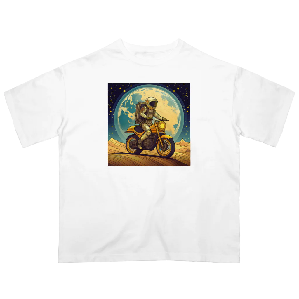 shime_savaの月面バイク乗り オーバーサイズTシャツ