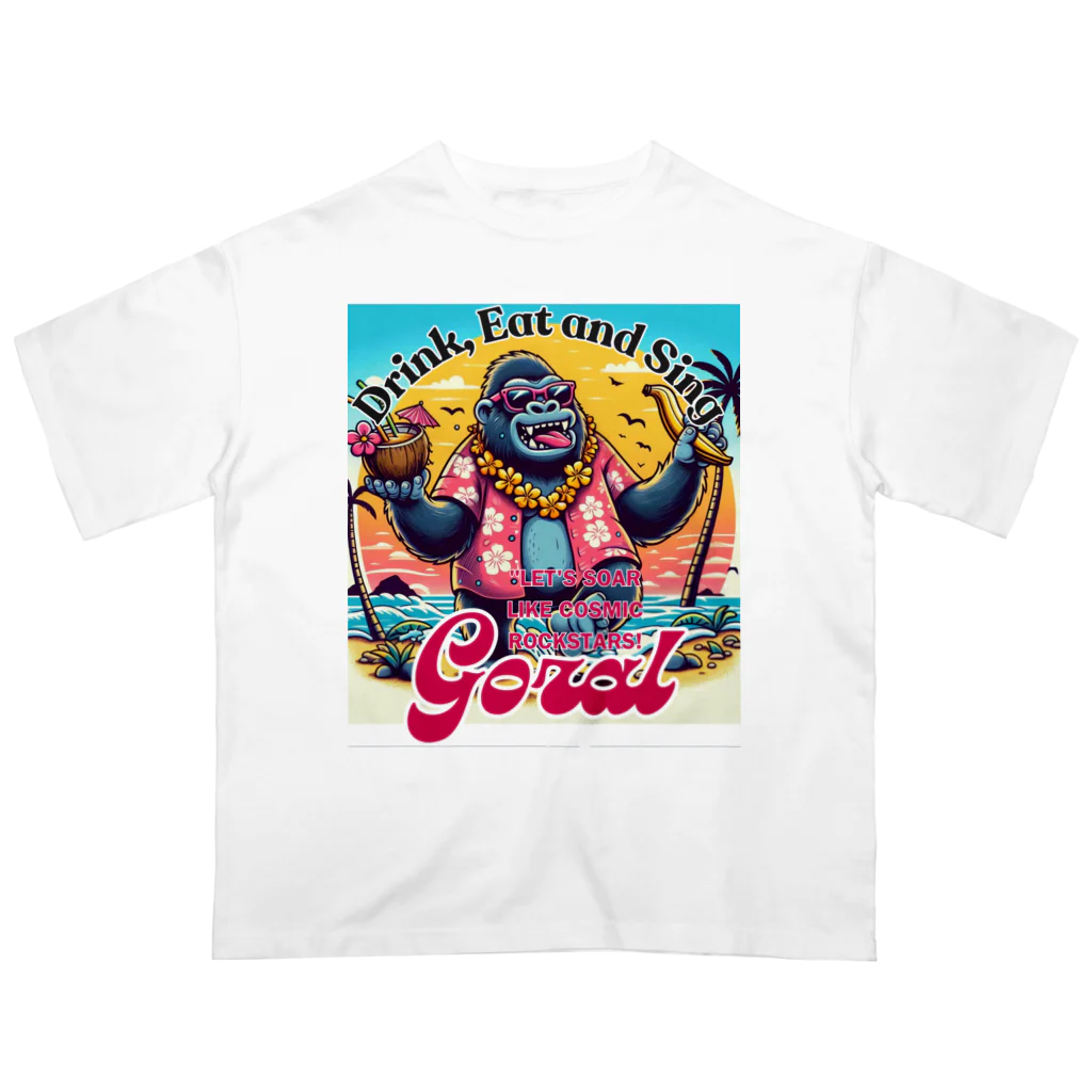 Donky Goriの南国ゴリラ オーバーサイズTシャツ