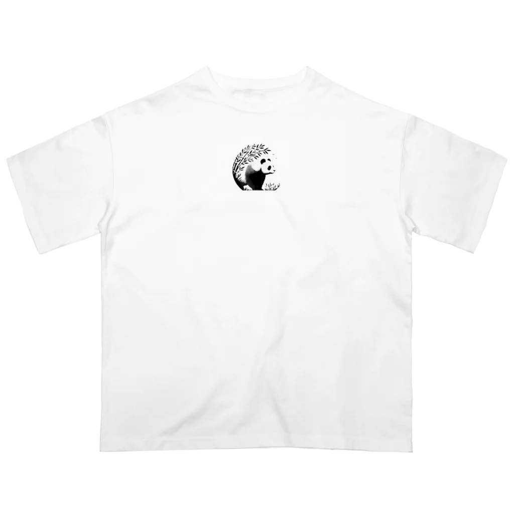 ソラノカナタの笹パンダ オーバーサイズTシャツ