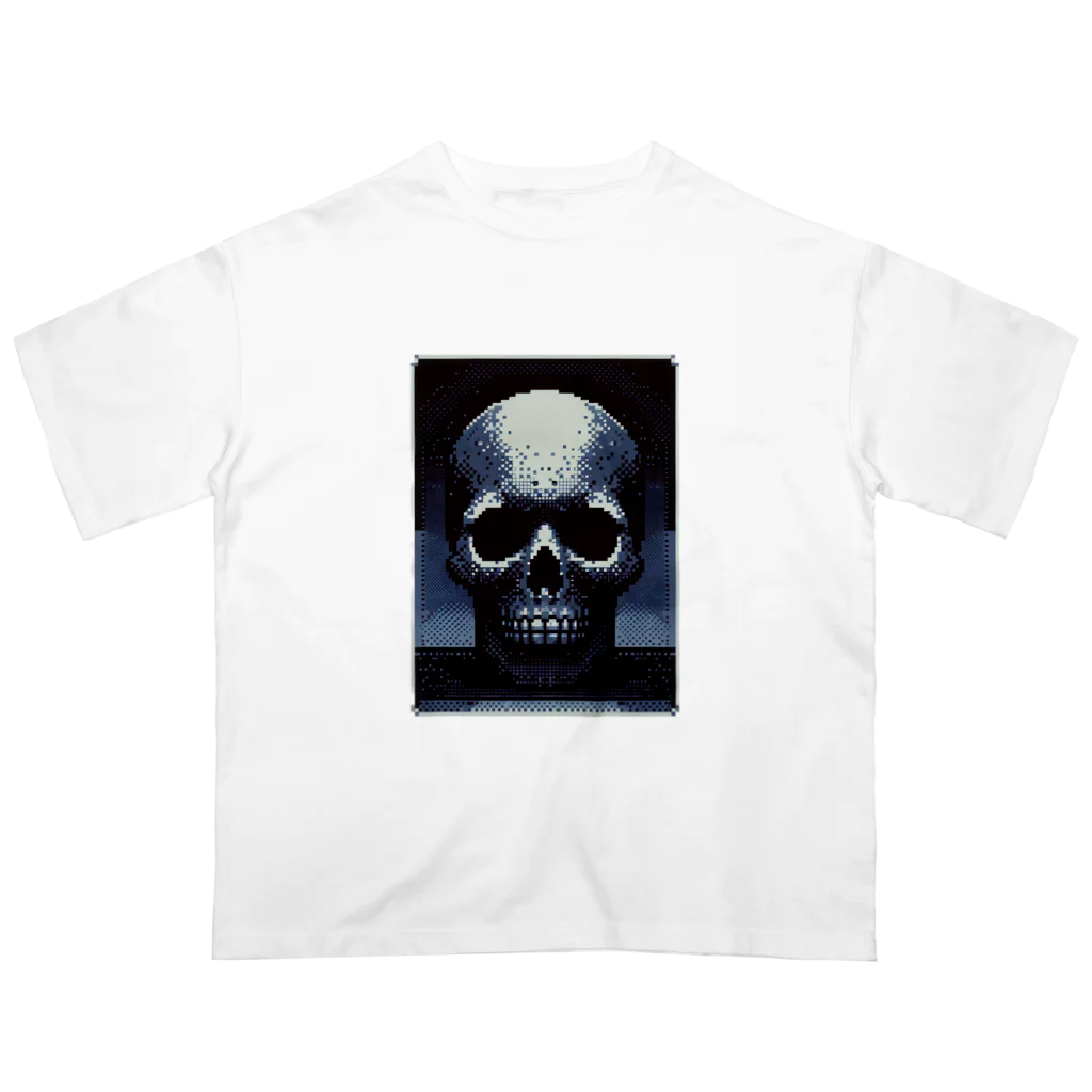 madaga-skullのドットスカル オーバーサイズTシャツ