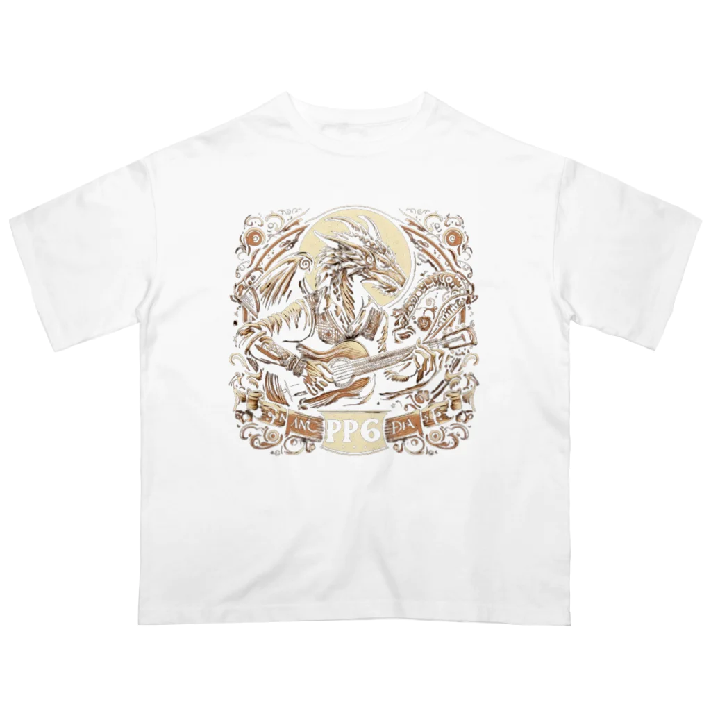 Prosperous Peony 6のPP6　ドラゴンバンドデザイン Oversized T-Shirt