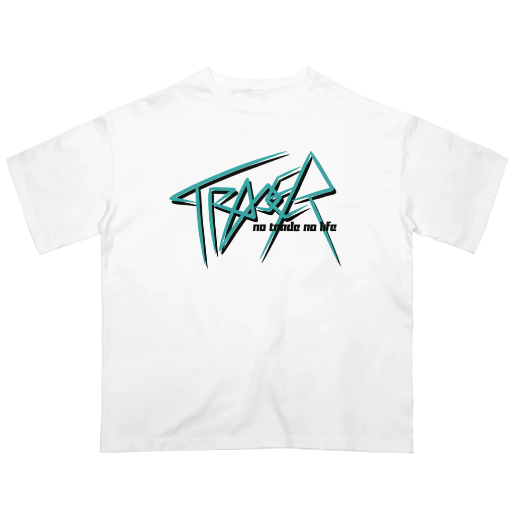 ニポトレ本舗☆投資家とトレーダーに捧ぐのストリートトレーダー/STREET TRADER Oversized T-Shirt