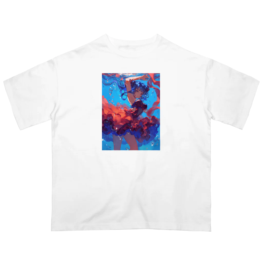 AQUAMETAVERSEの海の中の美ボディ　ラフルール　1859 Oversized T-Shirt