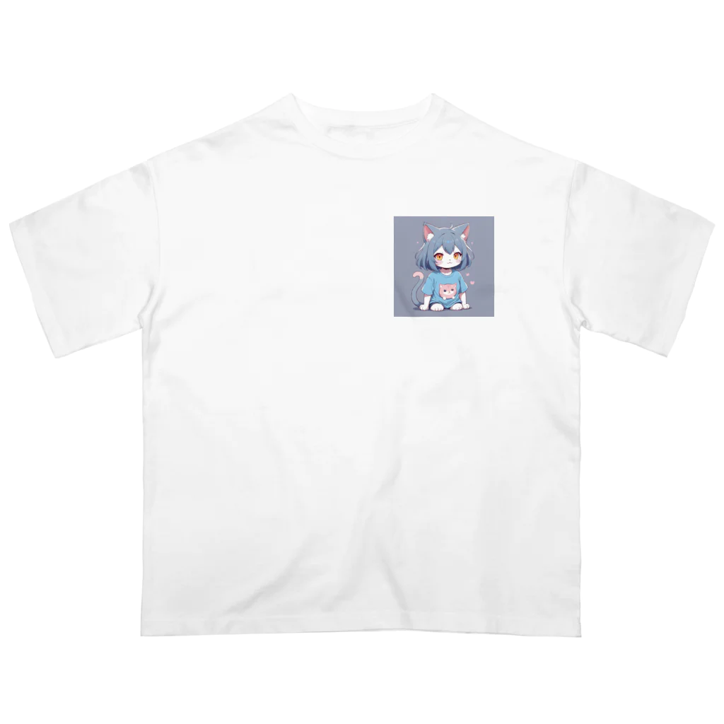 Raindanceのゆるキャット　No.2 オーバーサイズTシャツ