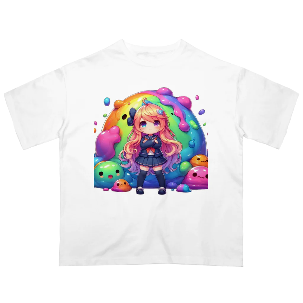 surasuramusumeのスライム娘「かすみちゃん」 Oversized T-Shirt