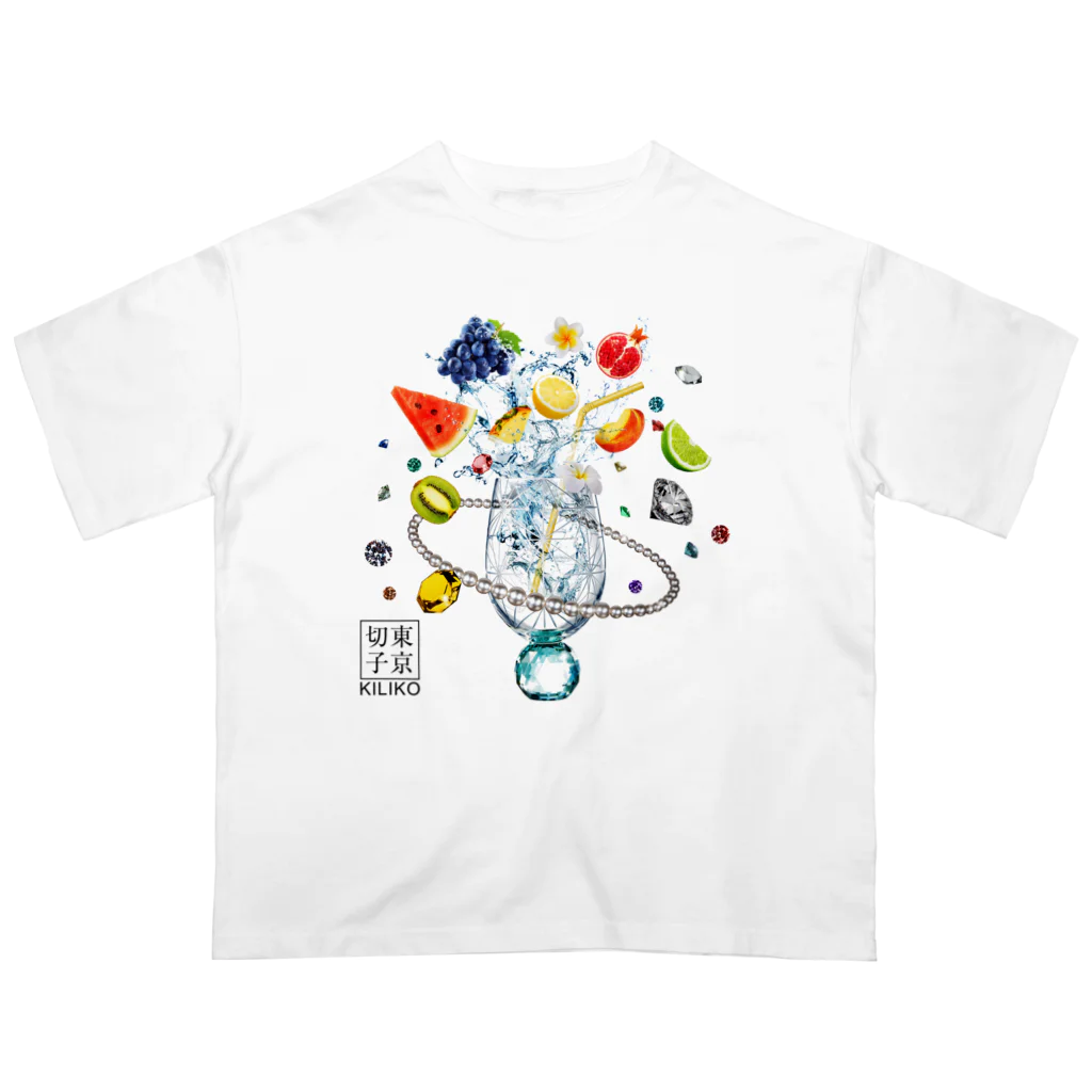 KILIKOStudiosの虹が出る東京切子　エメラルド Oversized T-Shirt