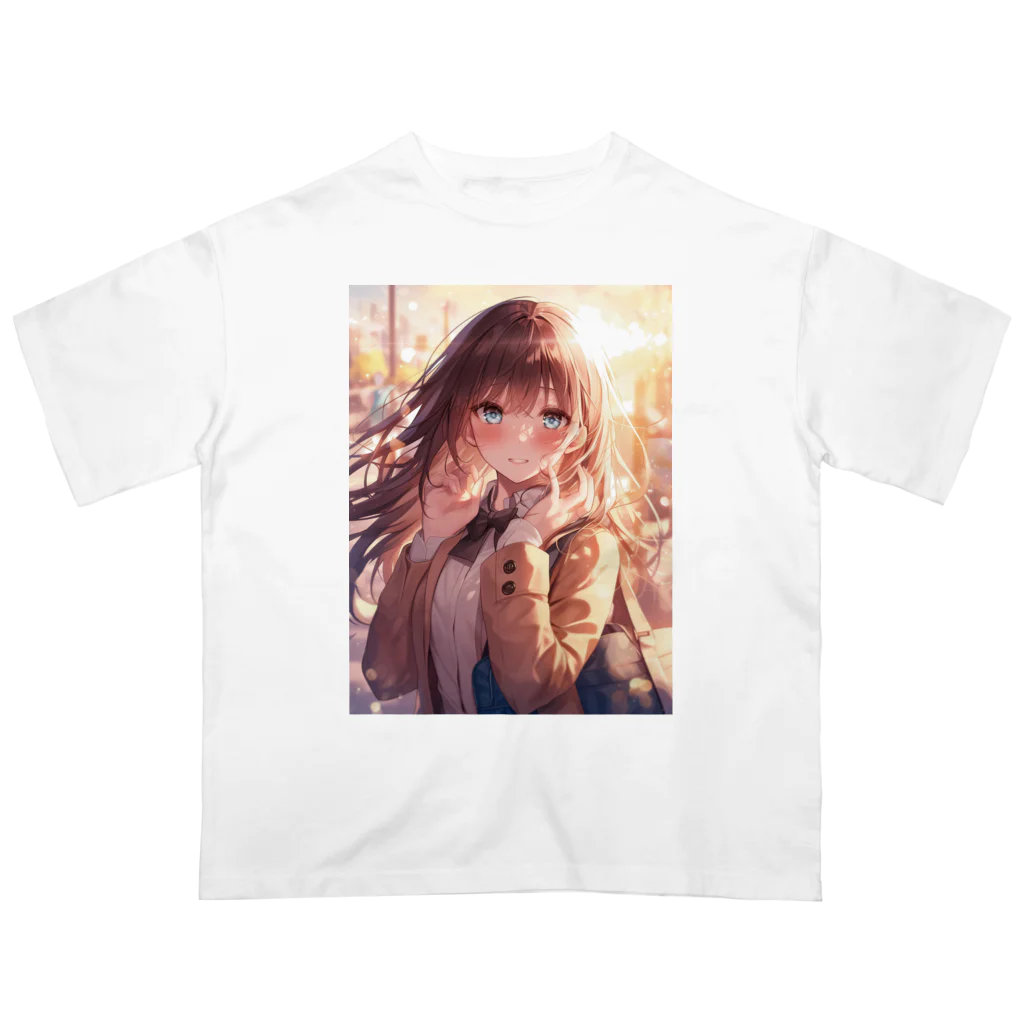 AQUAMETAVERSEの少女の恋思い　なでしこ1478 Oversized T-Shirt