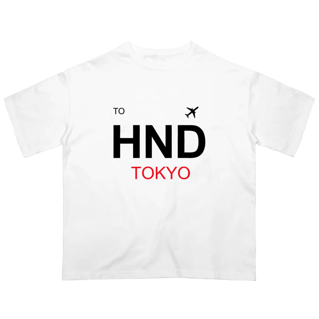 Tee Horizonの【旅行シリーズ】空港コードHND TOKYO Tシャツ オーバーサイズTシャツ