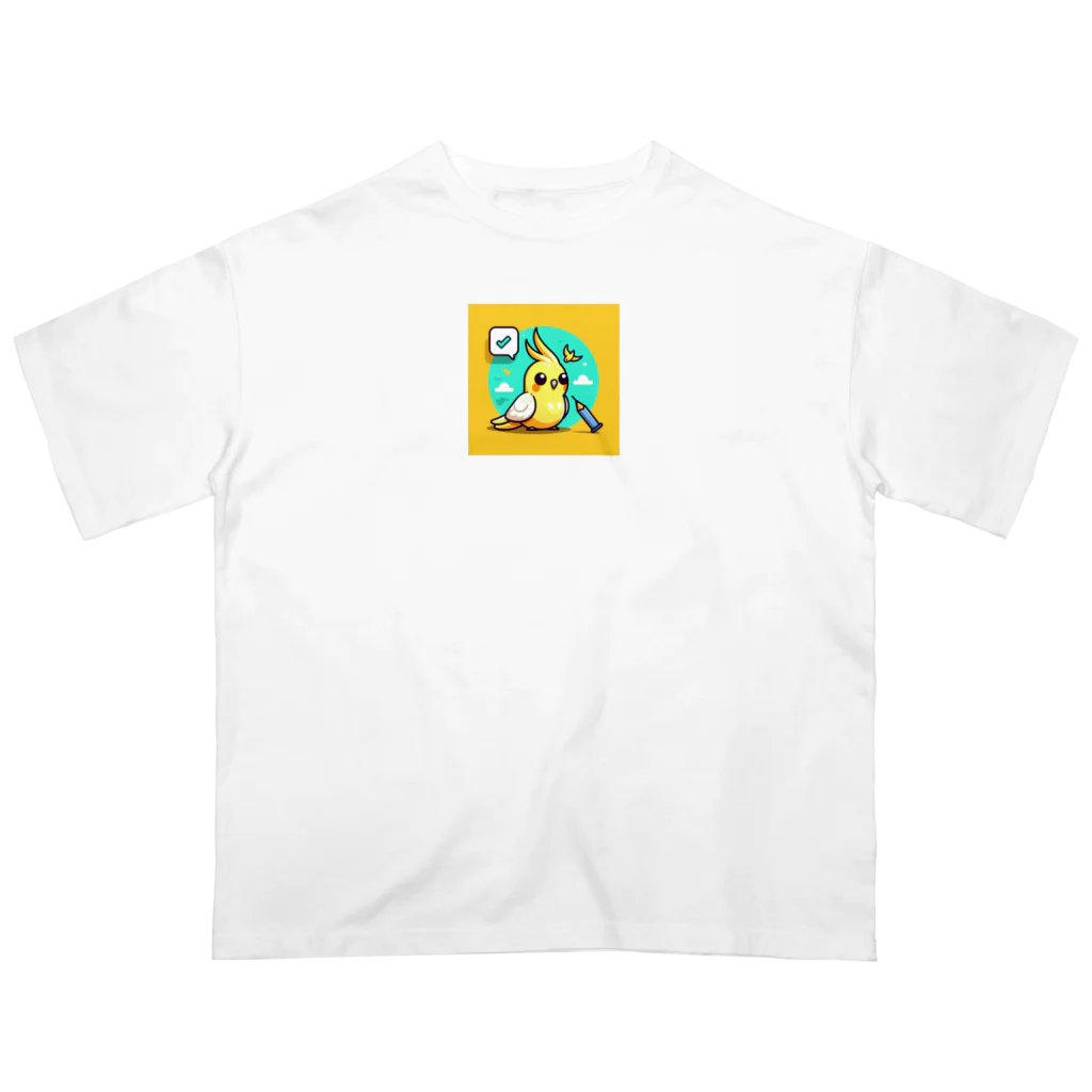 32 310のオカメインコ オーバーサイズTシャツ