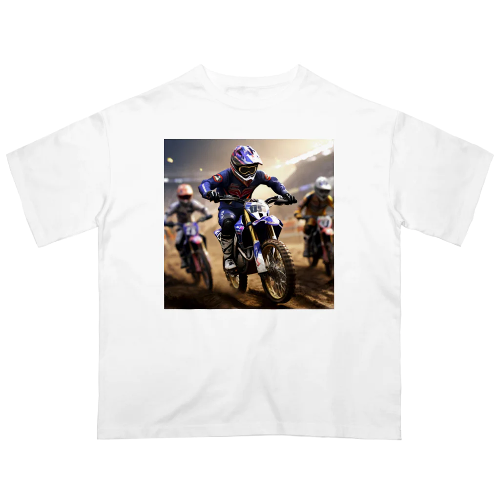 Bikers' Galleryのダートマスターズ：究極のモトクロスチャレンジ オーバーサイズTシャツ