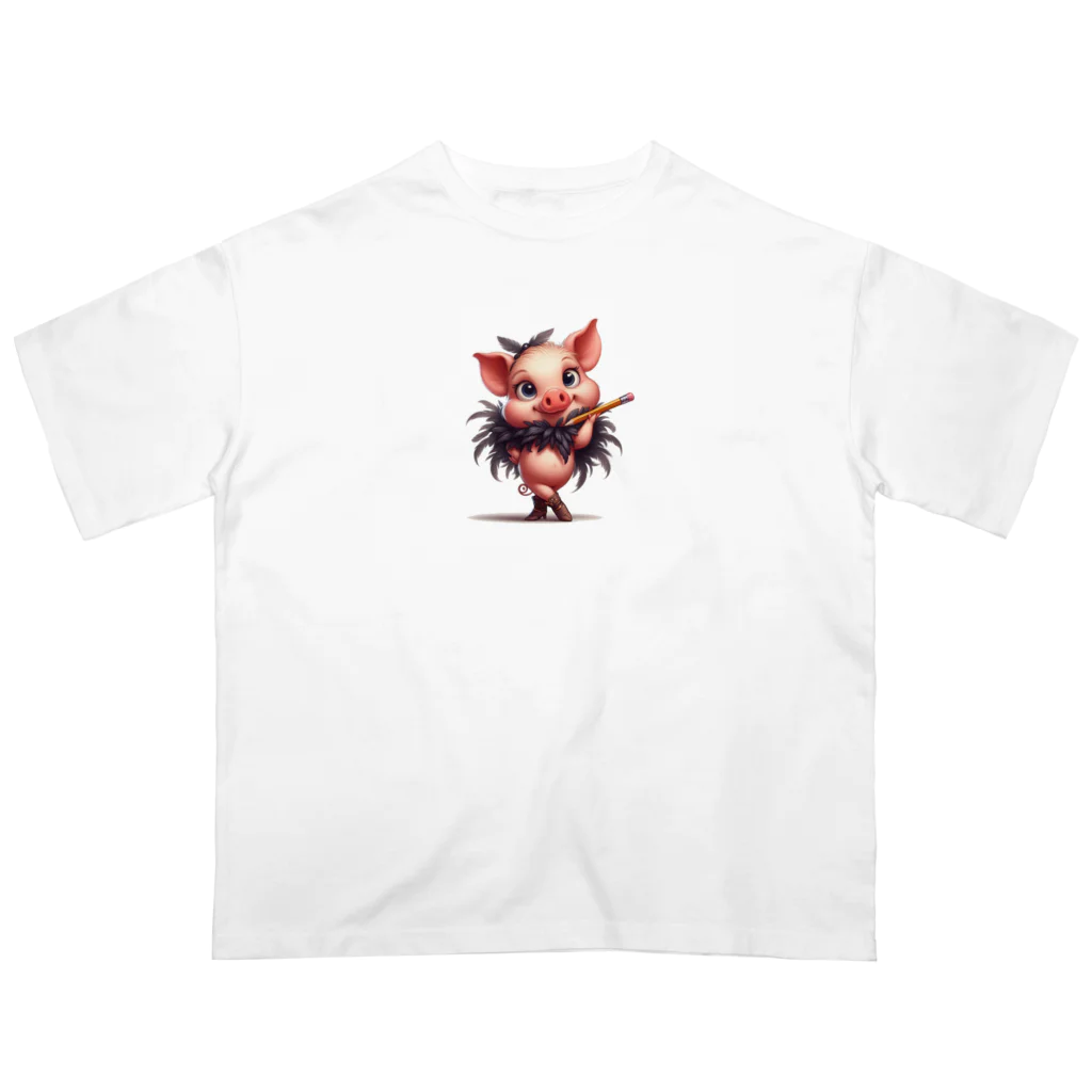 momonekokoの子豚アーティスト Oversized T-Shirt