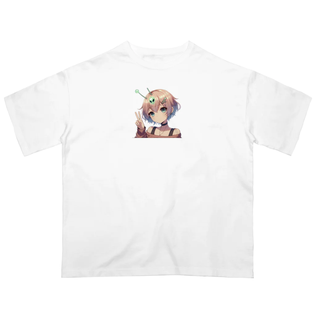 T_yama0429のクールガール オーバーサイズTシャツ