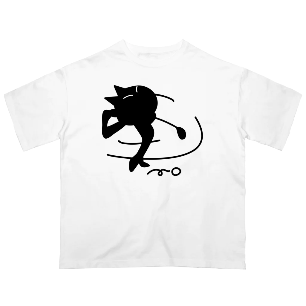 B-catのゴルフ猫 オーバーサイズTシャツ