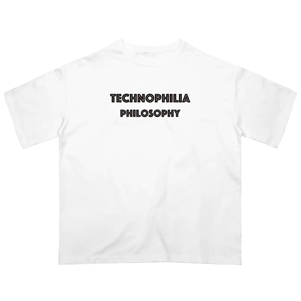 technophilia philosophyのブランドロゴ オーバーサイズTシャツ