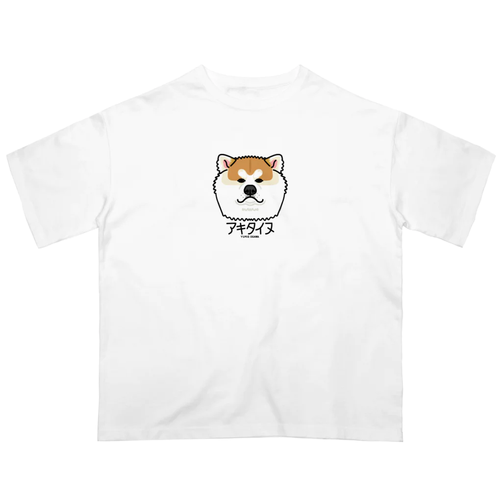 オガワユミエの19アキタイヌ（キャラ） オーバーサイズTシャツ